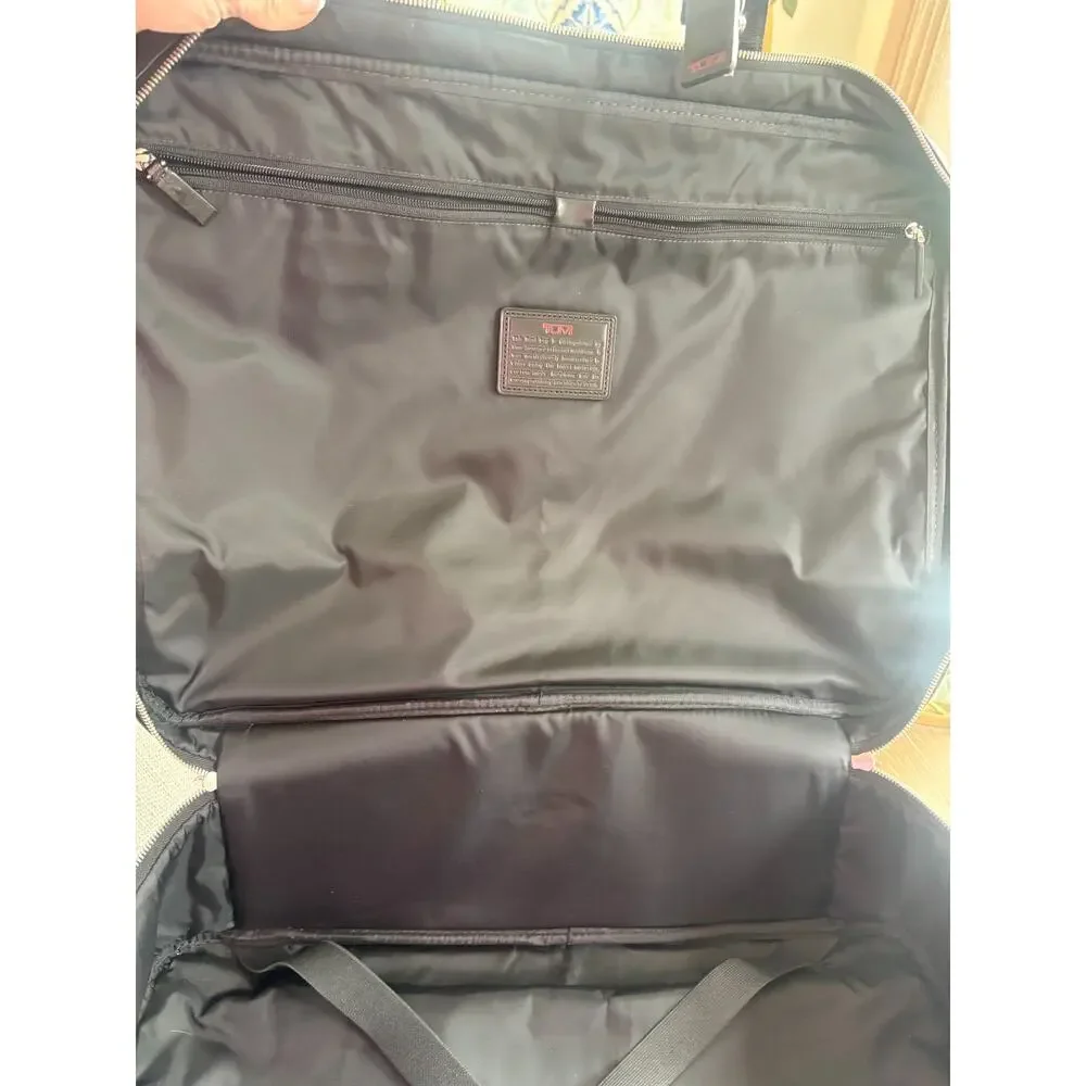 TUMI Classic Travel Weekender Carry On Black Nylon Leather Trim - 48724D